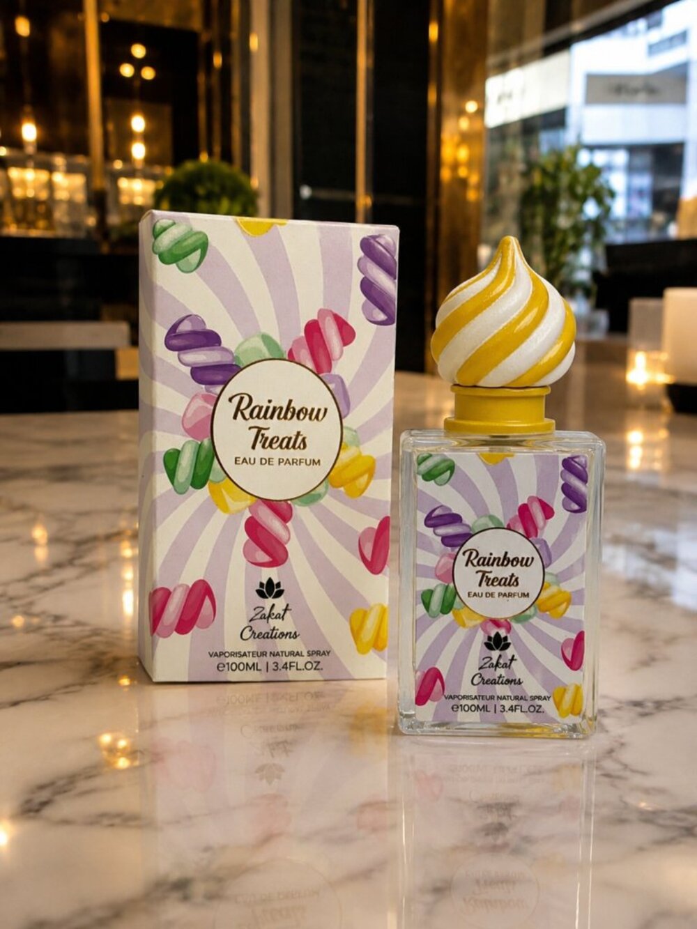 Zakat Creations Swirl Rainbow Treats Eau de Parfum 100ML 3.4fl,Oz
